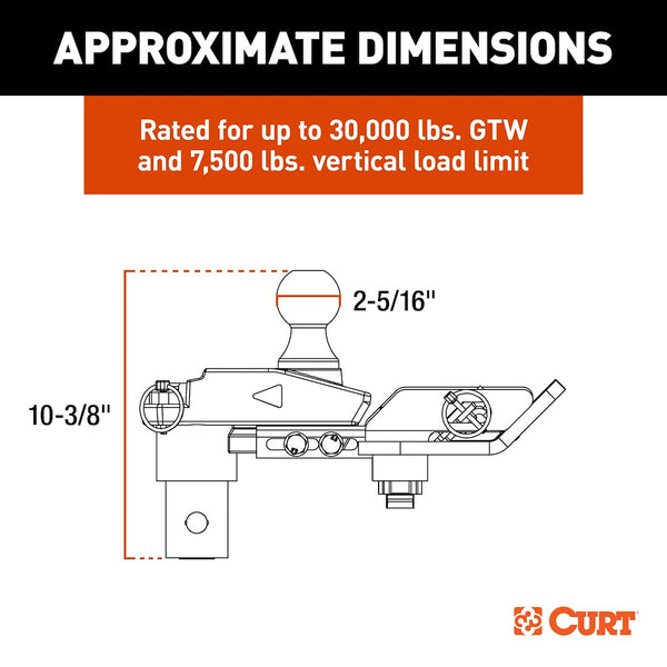 CURT Gooseneck Trailer Hitch (MPN: 60663)