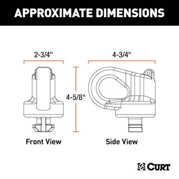 CURT Trailer Safety Chain Anchor (MPN: 60691)