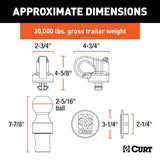 CURT Gooseneck Trailer Hitch Accessory Kit (MPN: 60692)