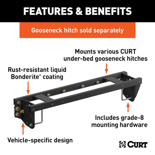 CURT Gooseneck Trailer Hitch Support Bracket (MPN: 60701)