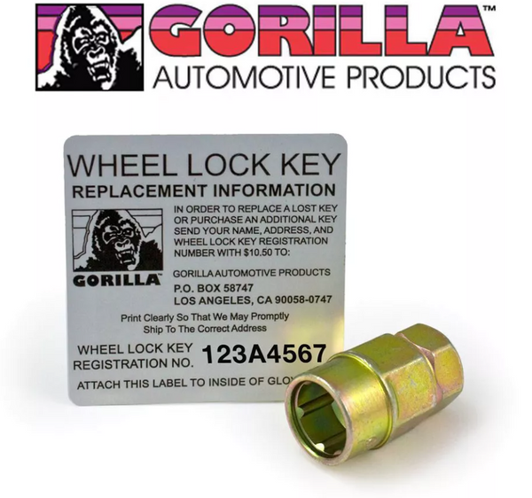 Gorilla Wheel Lock Lug Nut Lock (MPN: 61631BC)
