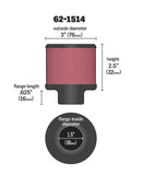 K&N Crankcase Breather Filter (MPN: 62-1514)