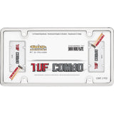 Cruiser Accessories Chrome Tuf Combo License Plate Frame (MPN: 62031)