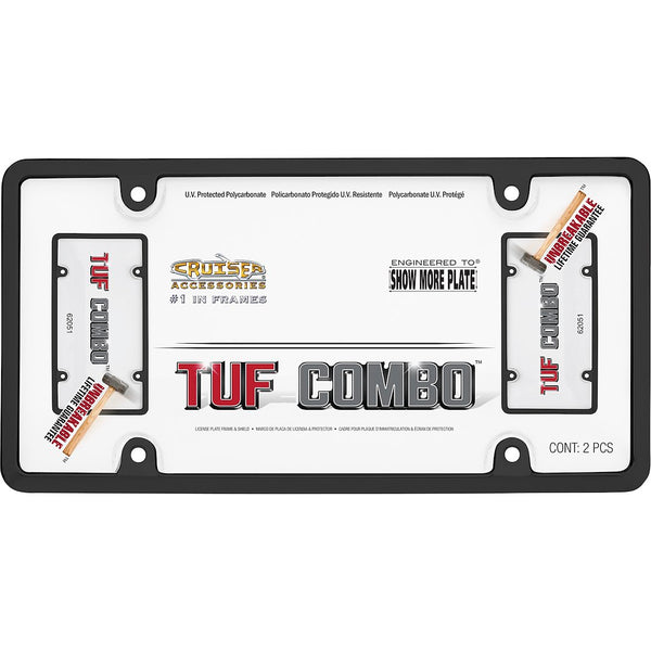 Cruiser Accessories Tuf Combo License Plate Frame (MPN: 62051)