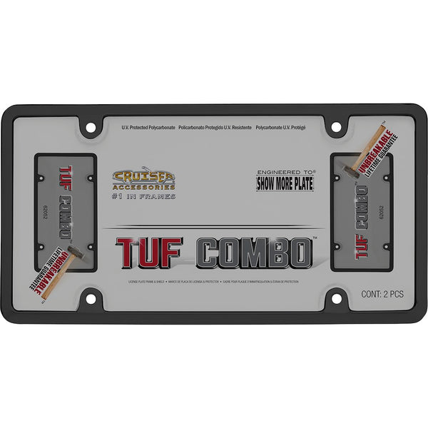 Cruiser Accessories Tuf Combo License Plate Frame (MPN: 62052)