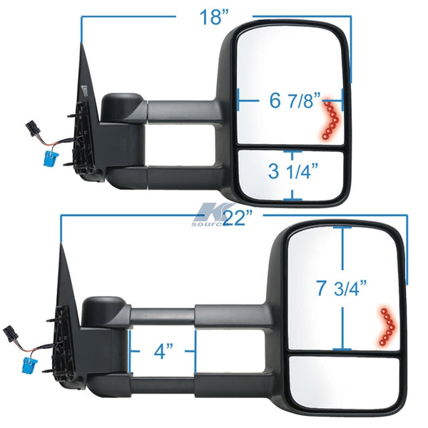 K-Source Exterior Towing Mirror (MPN: 62075G)