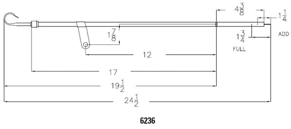 Mr Gasket Oil Dipstick (MPN: 6236)