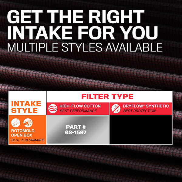 K and N Filters Cold Air Intake System (MPN: 63-1597)