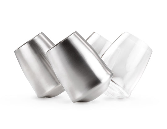 G S I Outdoors Stainless Steel Stemless Wine Glass (MPN: 63320)
