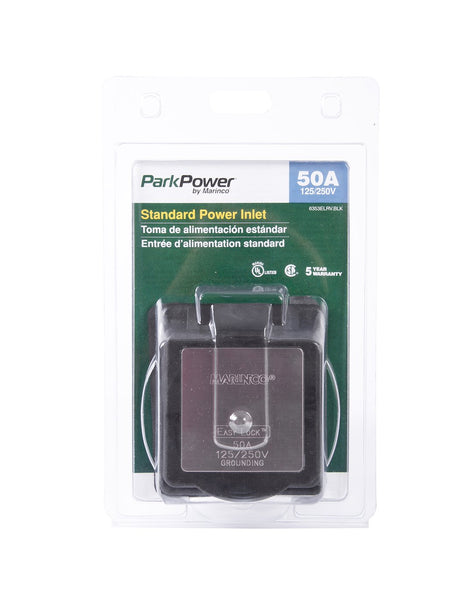 Marinco Power Inlet Port (MPN: 6353ELRV.BLK)