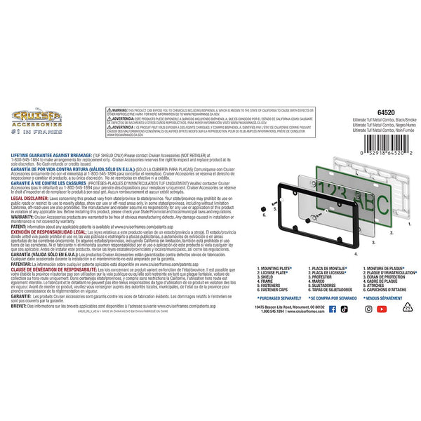 Cruiser Accessories Black Smoke Tuf Combo Frame (MPN: 64520)