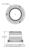 Ecco Electronic LED Beacon (MPN: 6465A-MG)