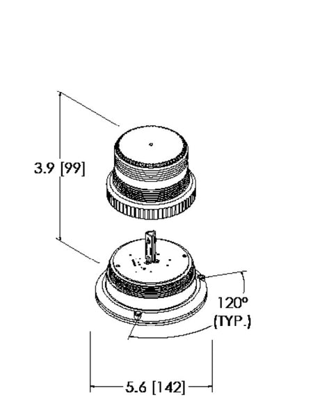 Ecco Electronic LED Beacon (MPN: 6465A)