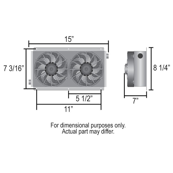 Derale Hi-Flow Racing Fluid Cooler (MPN: 65840)