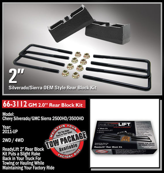 ReadyLift Leaf Spring Block Kit (MPN: 66-3112)