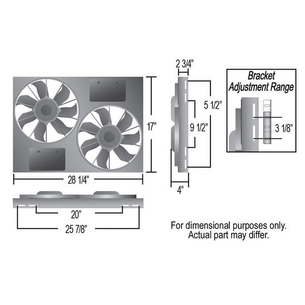 Derale Electric Cooling Fan (MPN: 66838)