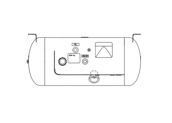 Manchester Tank ASME Permanent Mount Propane Tank (MPN: 6840)