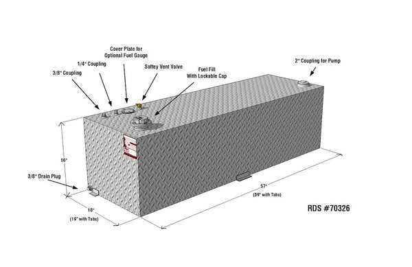 RDS Tanks Liquid Transfer Tank (MPN: 70326)