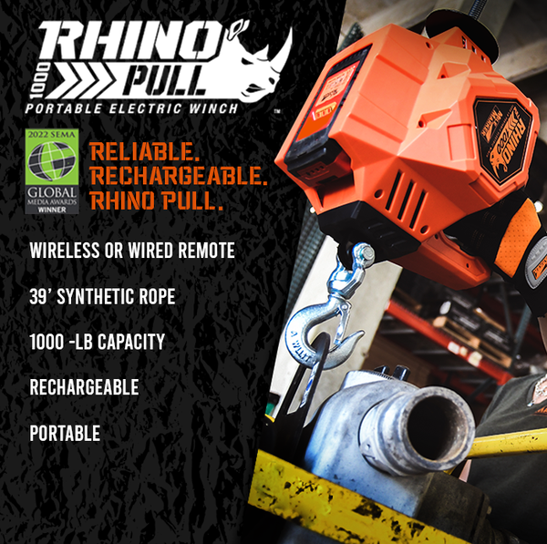 Mile Marker Rhino Pull 1000 Portable Winch (MPN: 71-1000)