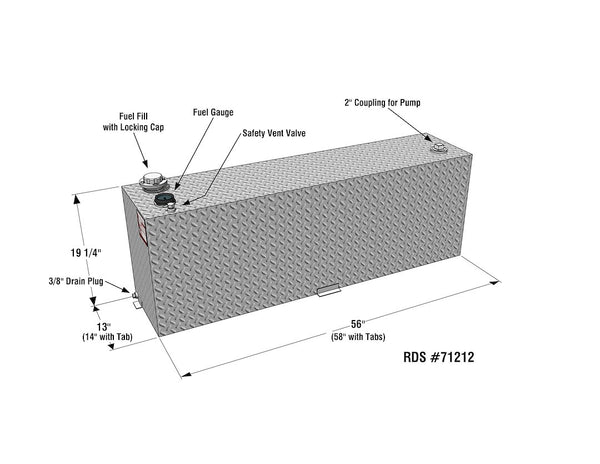 RDS Tanks Liquid Transfer Tank (MPN: 71212)