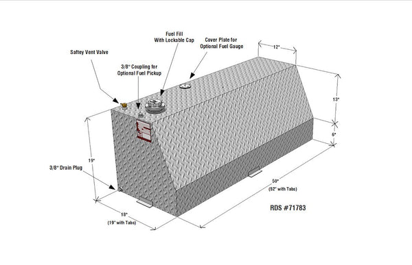 RDS Tanks Auxiliary Fuel Tank (MPN: 71783)