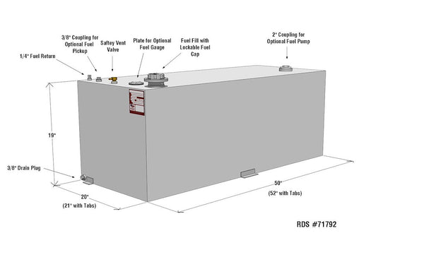 RDS Tanks Liquid Transfer Tank (MPN: 71792)