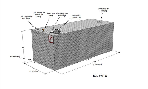 RDS Tanks Liquid Transfer Tank (MPN: 71793)