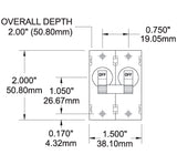 Blue Sea Circuit Breaker (MPN: 7233-BSS)