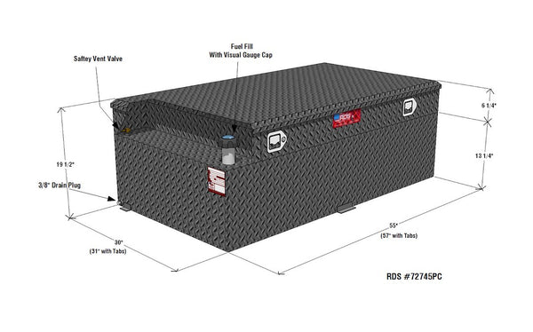 RDS Tanks Auxiliary Fuel Tank (MPN: 72745PC)