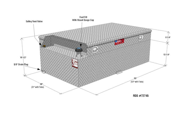 RDS Tanks Auxiliary Fuel Tank (MPN: 72745)
