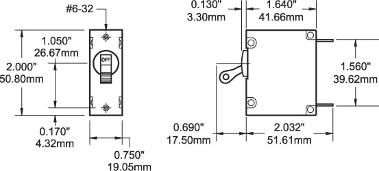 Blue Sea Circuit Breaker (MPN: 7299-BSS)