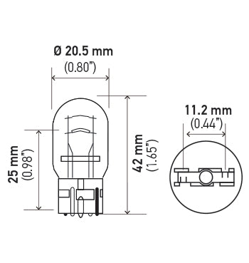 Hella Tail Light Bulb (MPN: 7443)
