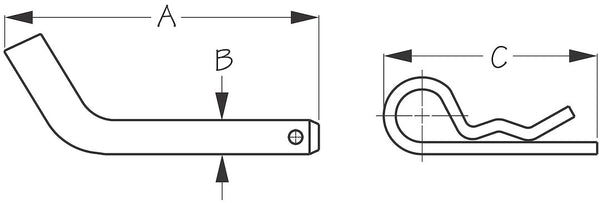 Sea-Dog Corporation Trailer Hitch Pin (MPN: 751062-1)