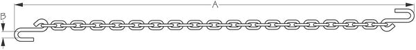 Sea Dog Trailer Safety Chain (MPN: 752010-1)
