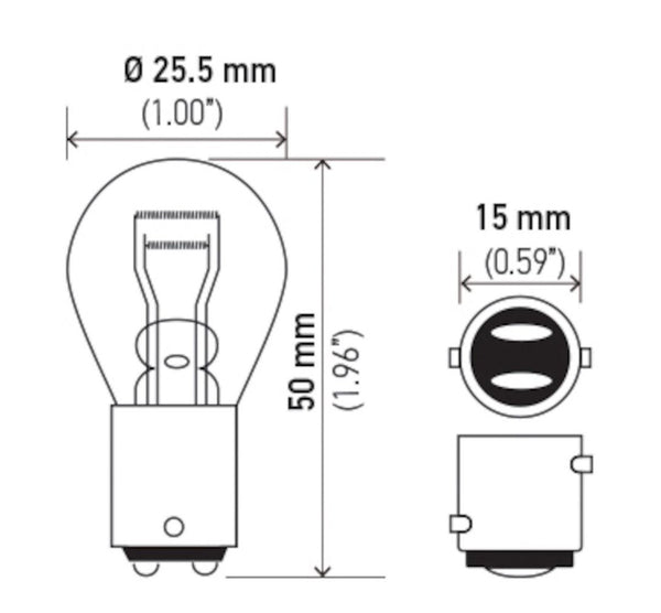 HELLA Multi Purpose Light Bulb (MPN: 7537)