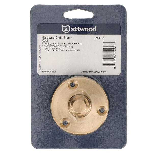 Attwood Marine Garboard Plug (MPN: 7555-3)