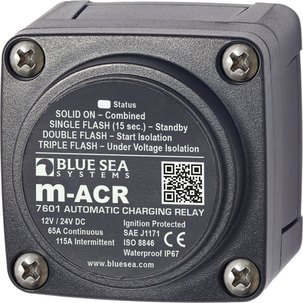 Blue Sea Battery Voltage Sensing Relay (MPN: 7601-BSS)
