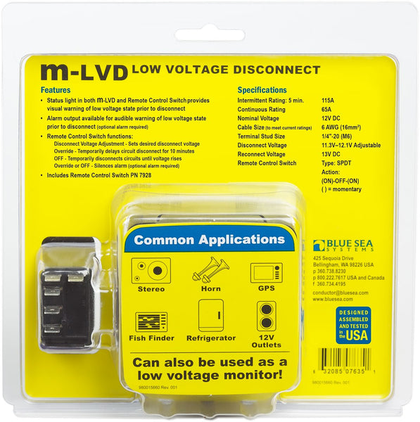 Blue Sea Battery Voltage Sensing Relay (MPN: 7635-BSS)