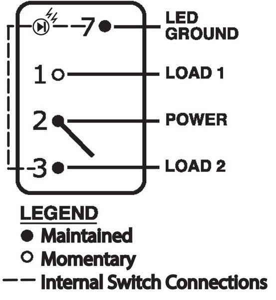Blue Sea Multi Purpose Switch (MPN: 8233-BSS)