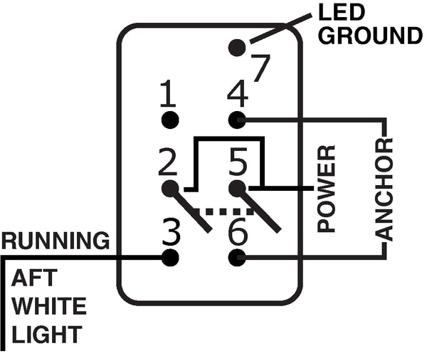 Blue Sea Multi Purpose Switch (MPN: 7936-BSS)