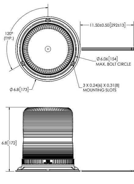 Ecco Electronic Beacon Light (MPN: 7950A)