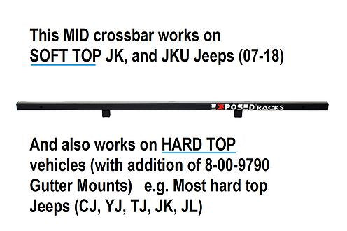 Exposed Racks Roof Rack Cross Bar (MPN: 8-00-9602-BK)