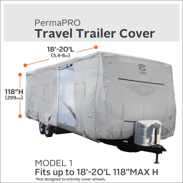Classic Accessories PermaPRO Travel Trailer Cover (MPN: 80-134-141001-00)
