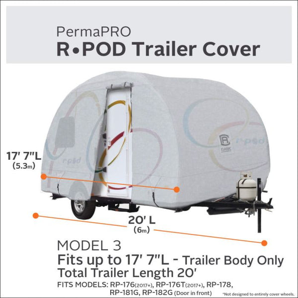 Classic Accessories PermaPRO Travel Trailer Cover (MPN: 80-256-161001-00)