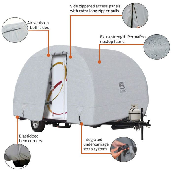 Classic Accessories PermaPRO Travel Trailer Cover (MPN: 80-256-161001-00)