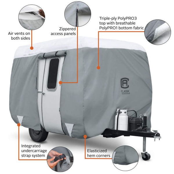 Classic Accessories Travel Trailer Cover (MPN: 80-409-161001-RT)