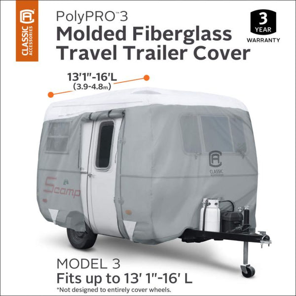 Classic Accessories Travel Trailer Cover (MPN: 80-409-161001-RT)
