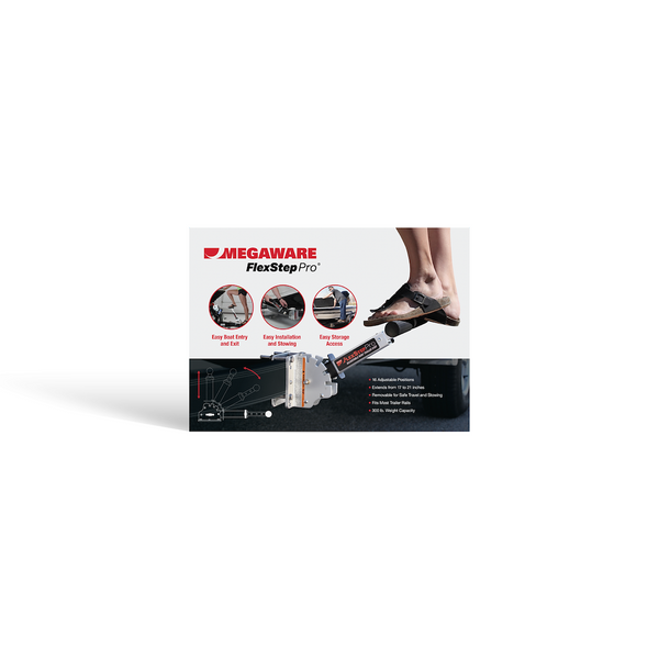Megaware FlexStep Pro Boat Trailer Step (MPN: 80011)