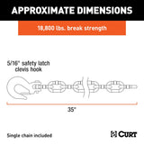 CURT Heavy-Duty Safety Chain (MPN: 80304)