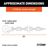CURT Trailer Safety Chain (MPN: 80314)